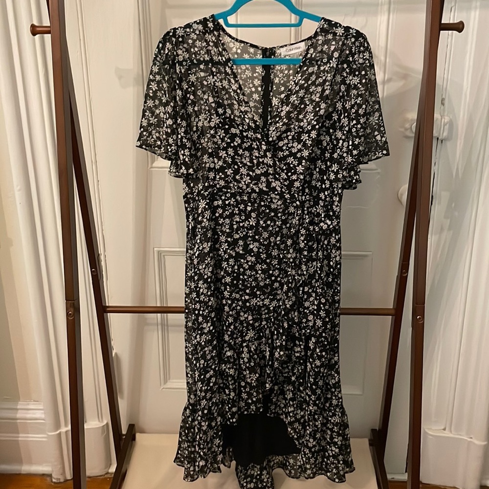 High-Low Wrap Dress
